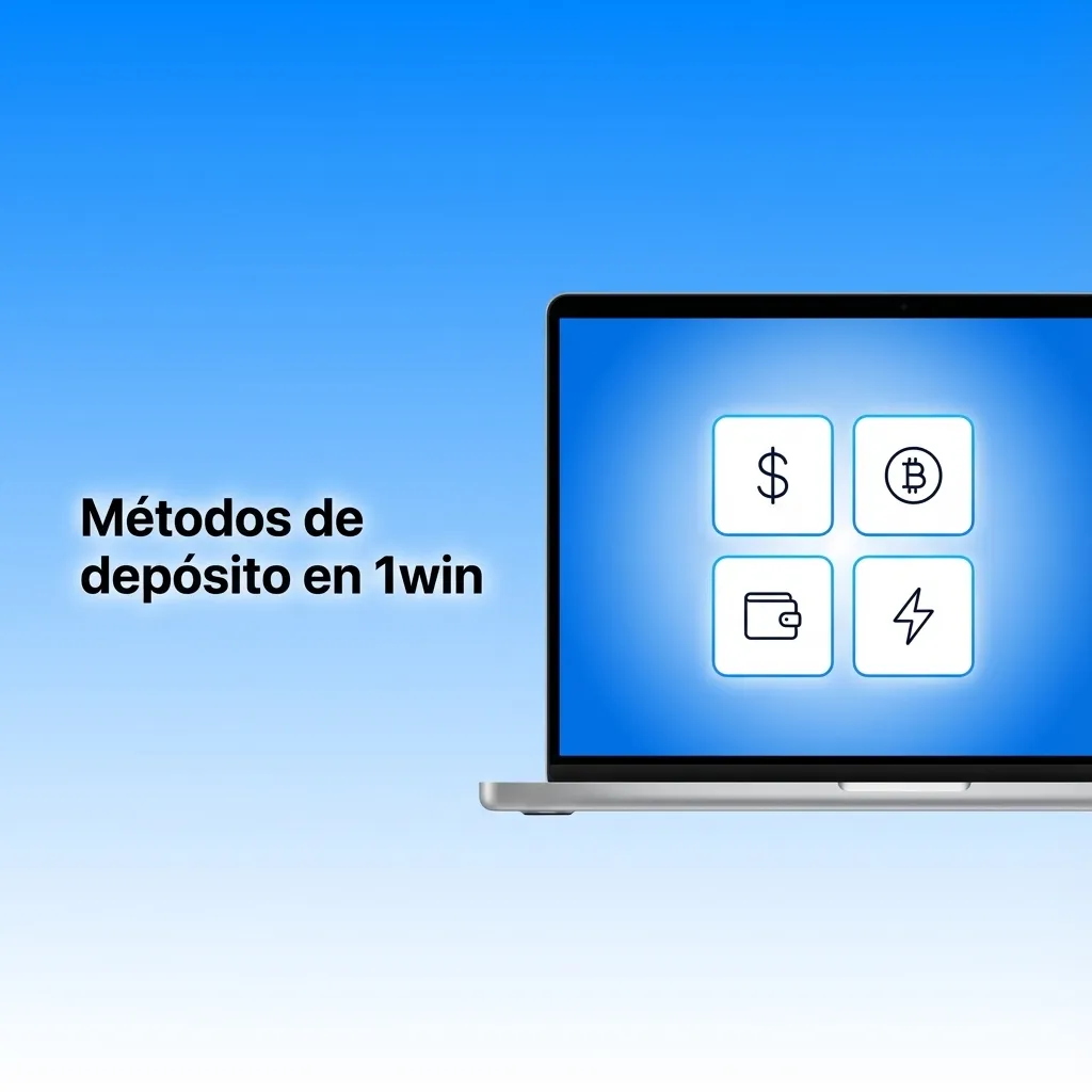 Interfaz de 1win mostrando opciones de métodos de depósito en Chile y campos para ingresar y confirmar el monto